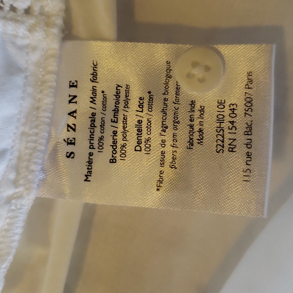 Sezane Ulysse blouse ecru size 36/4 - Picture 5 of 13